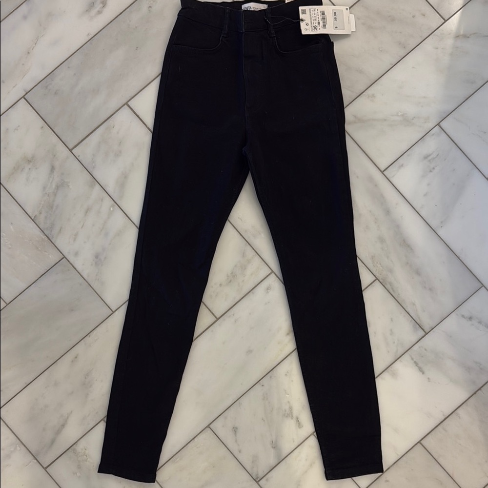 Zara High Rise Black Jeans - Brand New